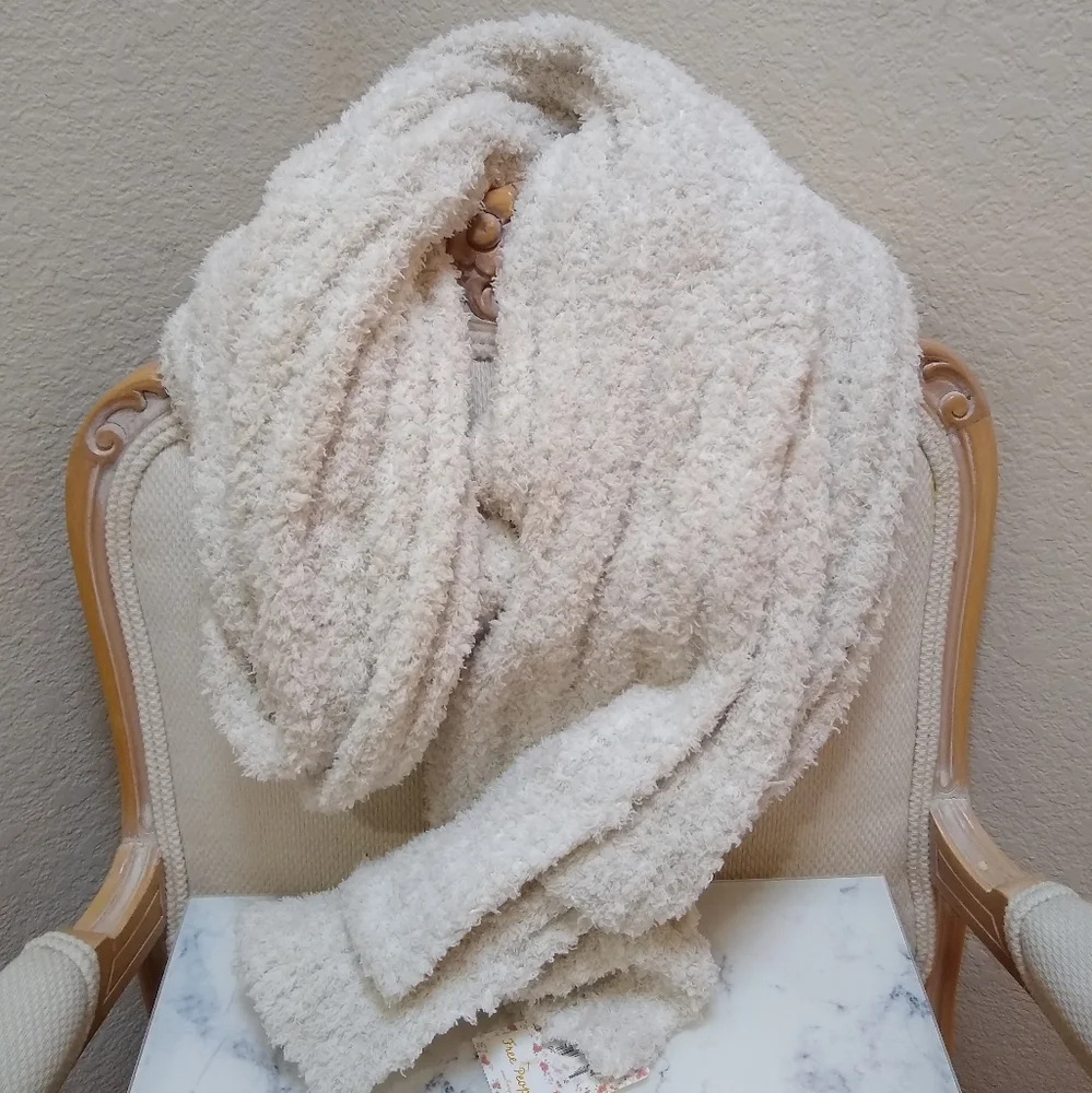 Free People Cloud Rib Oversize Scarf in Ivory - Picture 1 of 5